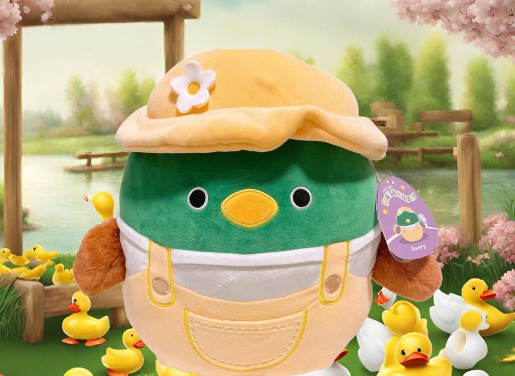 Avery with an Easter Hat in a Spring Lake Scene