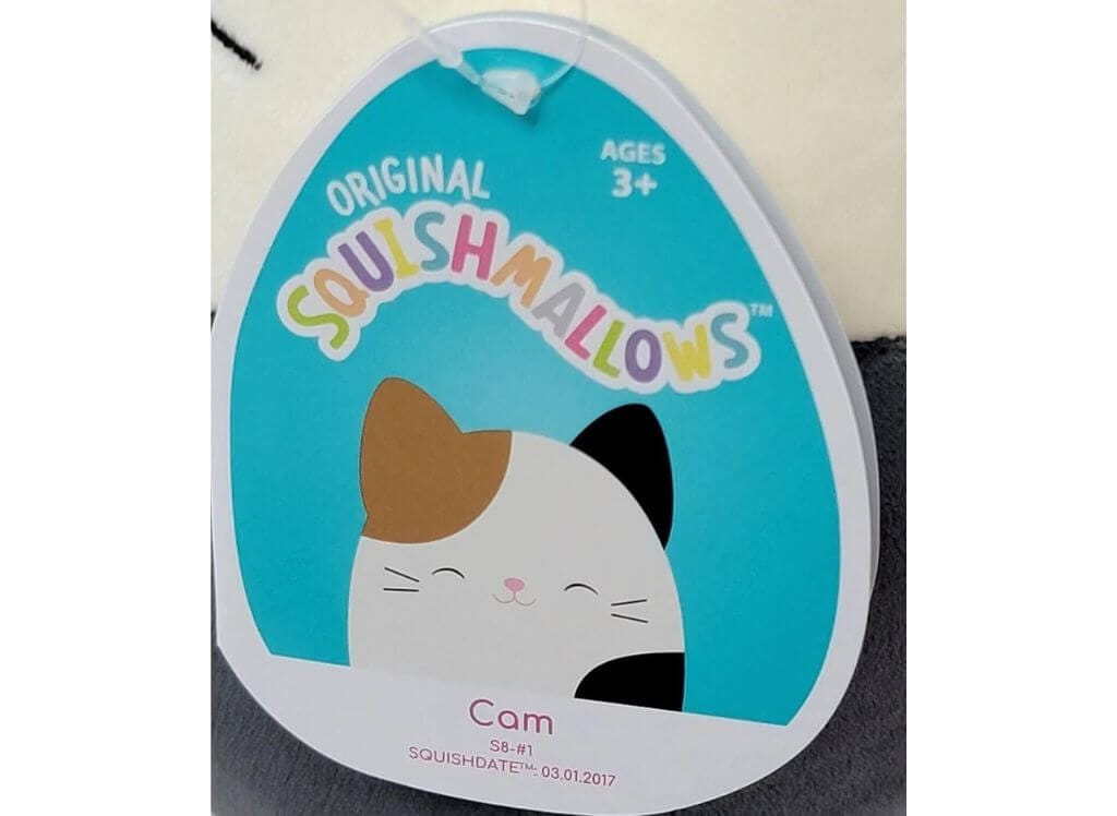 Cam the Cat Squishmallow Tag