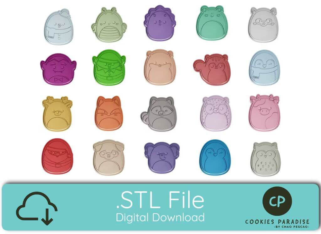 Etsy - Cookies Paradise - Digital Set of 20 plus Stamps