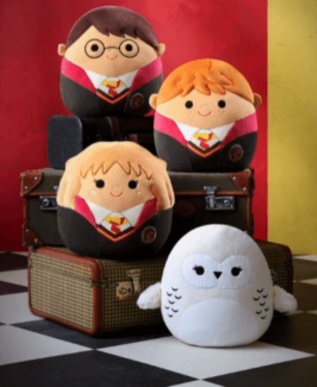 Harry Potter Squishmallows: Harry, Ron, Hermione, Hedwig