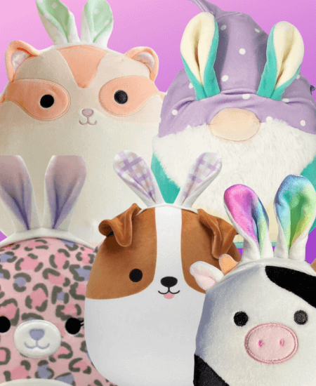 Squishmallow Bunny Friends wearing Bunny Ears