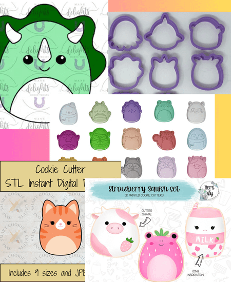 Squishmallow Cookie Cutters