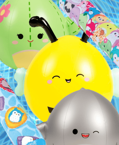 Squishmallow Beach Balls and Pool Noodles